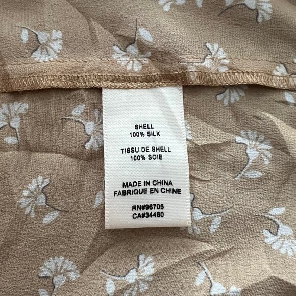 Rebecca Taylor Silk Emmy Blouse Long Sleeve Size Small - Picture 6 of 7